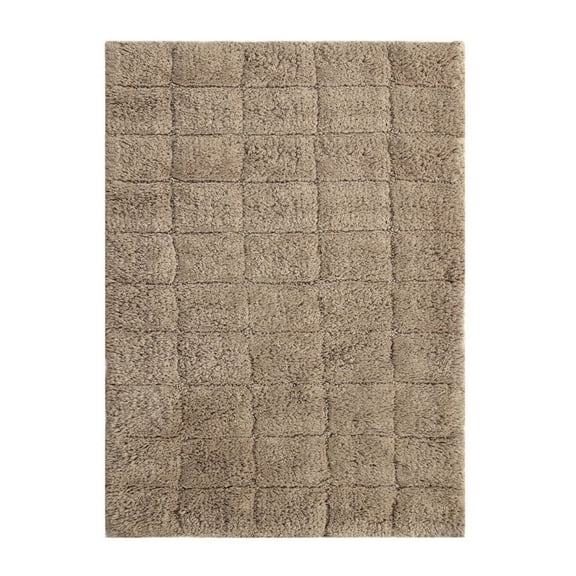 Knightsbridge Summer Tile 220 GSF Non Skid Back Bath Rug 21 x 34 - Stone