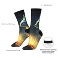 thumbnail image 4 of Cauagu Firefly Forest Fox Print Crew Socks for Women and Men,Adult Athletic Running Socks 1-Pair Sports Socks Work Gear Socks with Moisture Wicking, 4 of 6