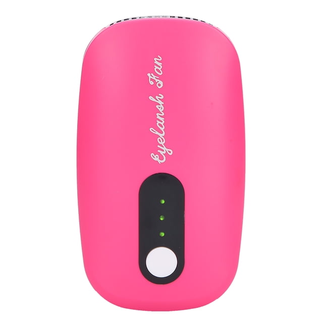 Eyelashes Dryer Fan, Fast Charging Mini Eyelashes Blow Dryer, Usb Rechargeable Small Noise For Individuals Use Beauty Salon Rose Red,White