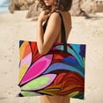 thumbnail image 5 of Cute Colorful Flower Waterproof Picnic Blanket with Foldable Zipper, Suitable for Outdoor Use, Suitable for Travel, Camping, Beaches, Parks, Grasslands, Picnic Blanket Accessories, 5 of 8