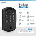 thumbnail image 2 of Cerradura Wi-Fi inteligente Schlage Encode con molduras Century/molduras Greenwich/molduras Camelot, 2 of 5