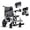 Silver, variant on LLappuil Electric Wheelchair for Adults, Foldable Power Wheelchairs with LED Light & Cup Holder Black