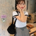 thumbnail image 4 of Women Bucket Bag Fashion Drawstring All-match Crossbody Bag Shoulder Purse, 4 of 10