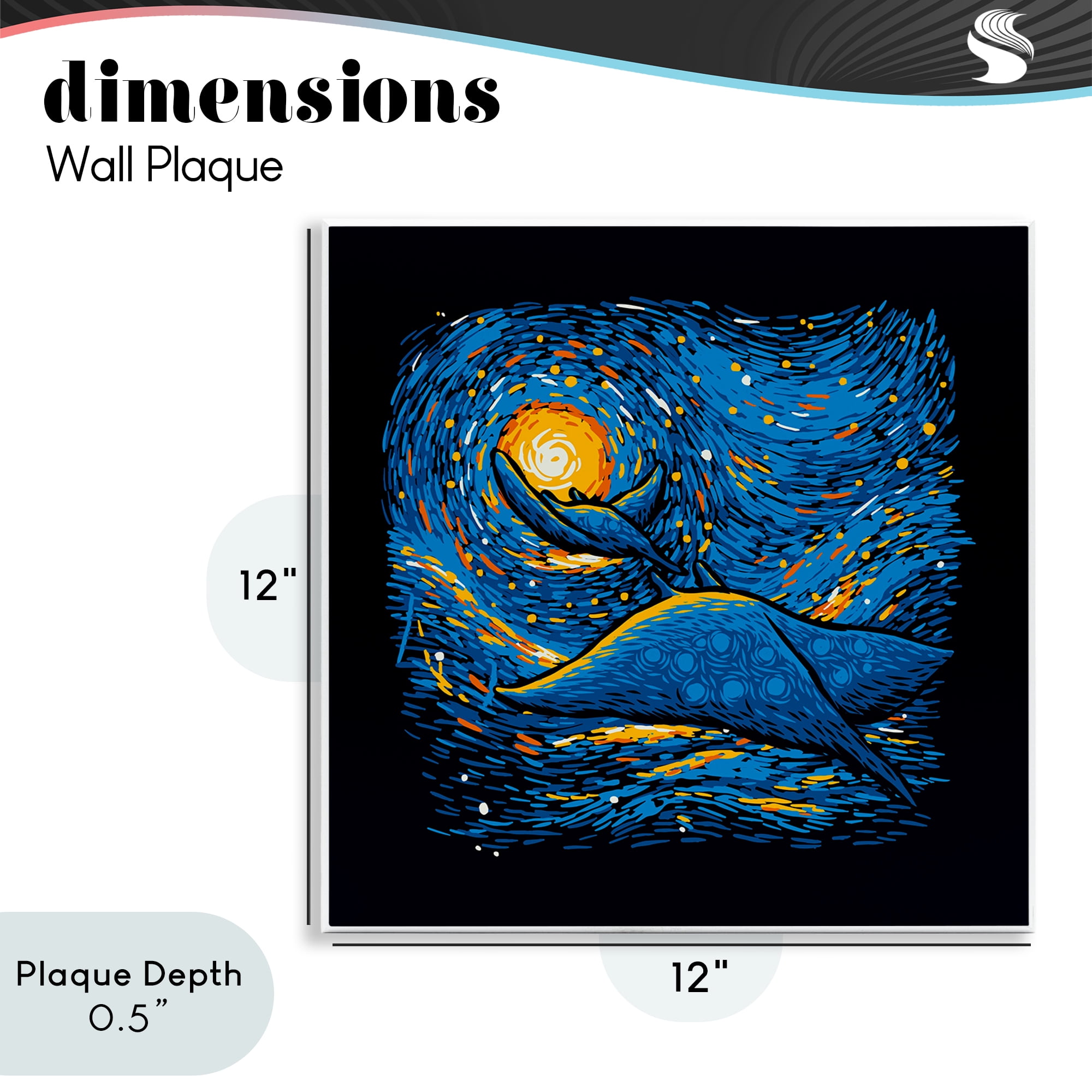 Stupell Industries Impressionist Manta Rays Wall Plaque Art, design by Tobe Fonseca