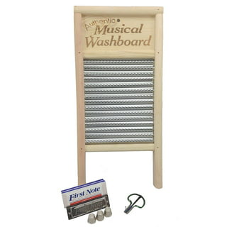 Lehman's Small Tin Manual Washboard, Rub-A-Dub, Spiral Crimp, Functional,  Decorative, and Musical, 18 in x 8.5 inches