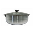 thumbnail image 5 of 12 Qt Aluminum Caldero Stock Pot, Cooking Dutch Oven With Glass Lid,Satin Finish, 5 of 9