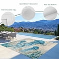 thumbnail image 3 of Teal Jellyfish Coastal Outdoor Rug for Patio/Deck/Porch, Non-Slip Large Area Rug 3 x 5 Ft, Vintage Summer Beach Nautical Indoor Outdoor Rugs Washable Area Rugs, Reversible Camping Rug Carpet Runner, 3 of 8