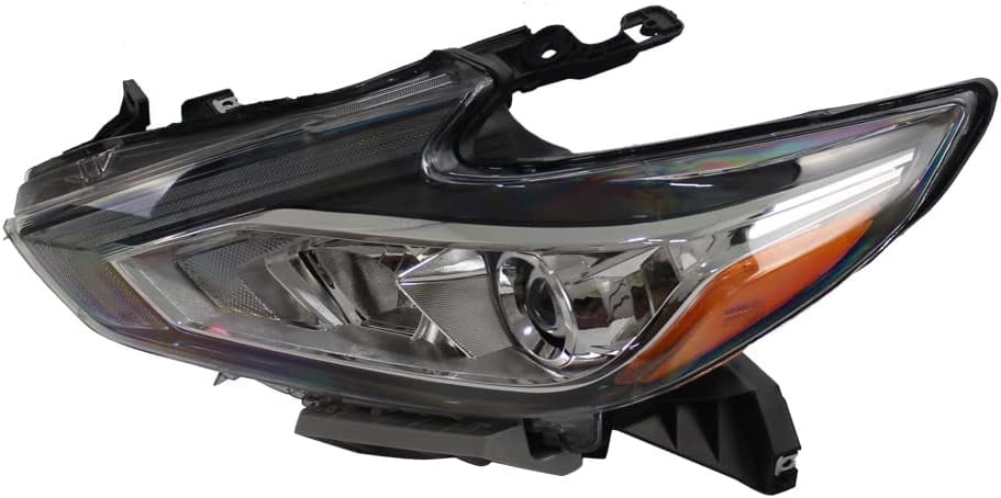 Halogen Headlight Headlamp w/Chrome Housing Black Beze Compatible with 2016 2017 2018 Nissan Altima NI2502247 260609HS0A Left Driver Side LH