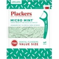 thumbnail image 2 of Plackers Micro Mint Dental Flossers, Fresh Mint Flavor, Fold-Out Toothpick, Super Tuffloss, Easy Storage with Sure-Zip Seal, 150 Count Pack of 2, 2 of 8
