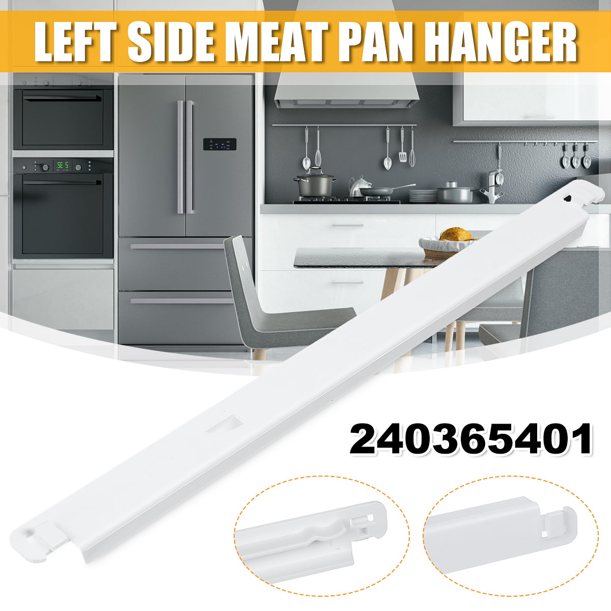 Right Details about    Meat Pan Hanger Track Fits Frigidaire Refrigerator 240356501 US 