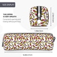 thumbnail image 3 of Naloa Colorful Fishes Leather Pencil Case, Makeup Pouch, Zipper Pouch for Daily Essentials, Storage Organizer, Cosmetics and Stationary Bag, 3 of 7