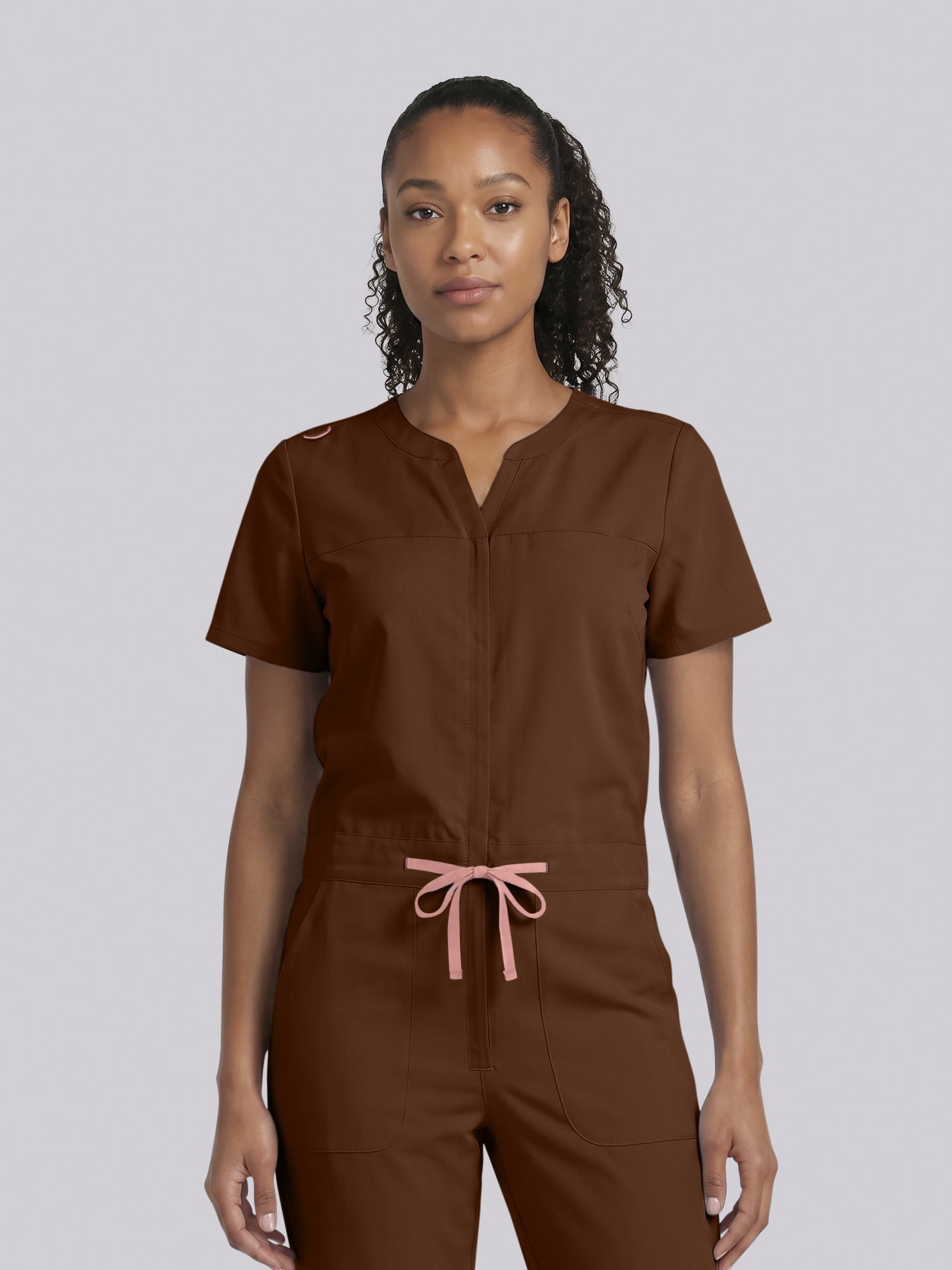 Scrubstar Ultimate Women’s Antimicrobial Drawstring Straight Leg Scrub Jumpsuit, Sizes XS–2XL