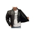thumbnail image 3 of Redline Men's Lightweight Zip Out Liner Cowhide Leather Jacket, Black M-300 (S), 3 of 3