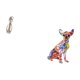 thumbnail image 5 of Estatua decorativa en miniatura para pareja de enamorados, figura de perro de resina, adorno artístico hecho a mano, ideal para escritorio, oficina, h, 5 of 8