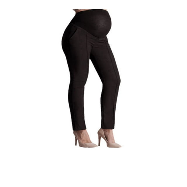 Pantalon Taille Haute de Maternité pour Femmes Enceintes, Uni, Décontracté, Long