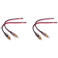 thumbnail image 1 of 4x Câbles de Haut-Parleur vers RCA Adaptateurs, 2 Canaux (1 Pied), 1 of 7