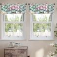 thumbnail image 2 of LALILO Kitchen Curtain Valance Watercolor Ethnic Tribal Rod Pocket Window Curtain 52"x 18" Set of 2, 2 of 5