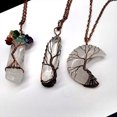 thumbnail image 4 of Sonducket 3 Pieces Moon Necklace Adjustable Dainty Gemstones Pendant Accessories Tree Wire Ring Women of Jewelry Life Wrap for Daily Wear Type2 NO2 Sonducket AP009463-00, 4 of 6