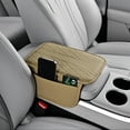 thumbnail image 2 of Upgraded Car Center Console Cover,Microfiber Leather Car Armrest Cover Cushion with 2 Storage Bags,Universal Car Armrest Storage Box Car Interior Accessories for Most Vehicles, 2 of 4