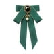 thumbnail image 5 of Pajarita Yinane, broche de listón, lazo, elegante, corbata para el cuello, 18 cm x 11 cm, Verde oscuro, 5 of 8