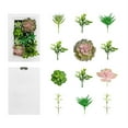 thumbnail image 4 of K-Cliffs 3D Home Decor Artificial Succulent Art in White Wood Frame for Hanging or Placing on a Table, 13" High. 7.9 W x 2.2 D x 11.8 H, 2lbs, 4 of 4