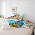 thumbnail image 6 of jejeloiu Highland Cow Butterfly 7pcs Bedding Comforter Set Kids,Farm Print Queen Bedding Sets,Reversible, 6 of 7