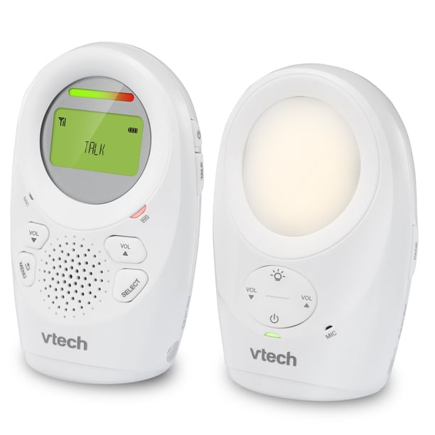 Vtech Dm1211 Enhanced Range Digital Audio Baby Monitor With Night Light 1 Parent Unit Silver White Walmart Com Walmart Com