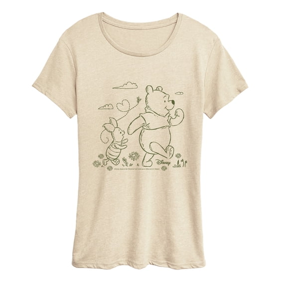 Winnie the Pooh - Taking a Stroll Women's Short Sleeve Graphic T-Shirt