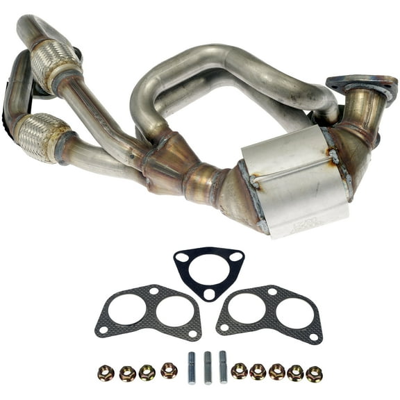 Dorman 674-816 Driver Side Catalytic Converter with Integrated Exhaust Manifold for Specific Nissan Models, Natural