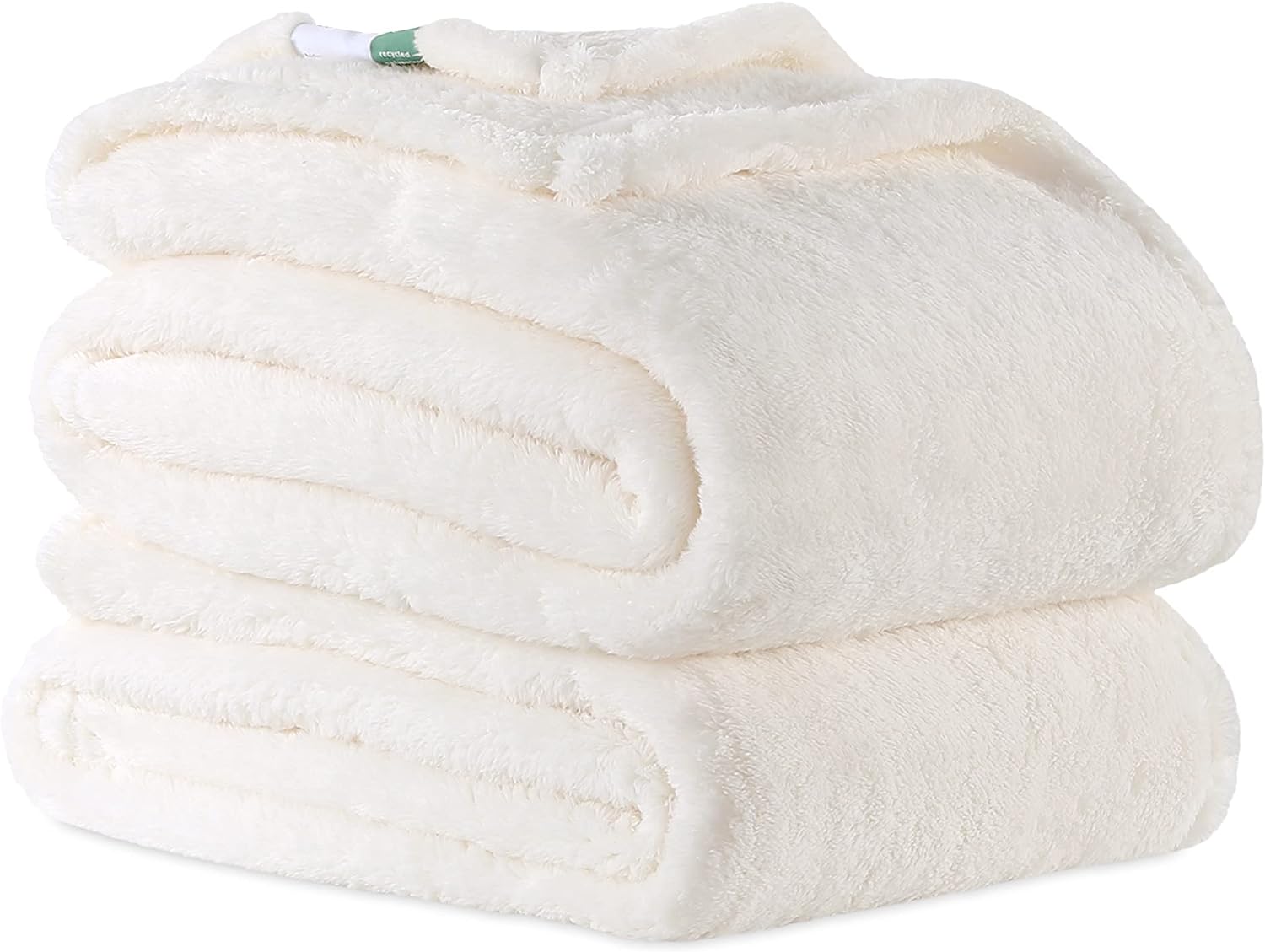 Berkshire Blanket & Home Co ExtraFluffy Throw 2 Pack Cream