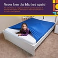 thumbnail image 5 of Special Supplies Compression Sheet for Kids – Breathable, Cool & Stretchy Alternative to Weighted Blankets – Sensory Blanket for Calming Sleep, Blue (Full), 5 of 9