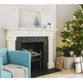 thumbnail image 6 of Kate and Laurel x Bomobob Collaboration Snow Day Framed Canvas Wall Art, 18x24 White, Decorative Holiday Art for Wall, 6 of 6