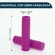 thumbnail image 5 of Cubiertas de empuñaduras de manillar de bicicleta Unique Bargains de 125 mm de largo, empuñaduras suaves para el extremo de la bicicleta, color rosa y púrpura, 1 par, 5 of 6