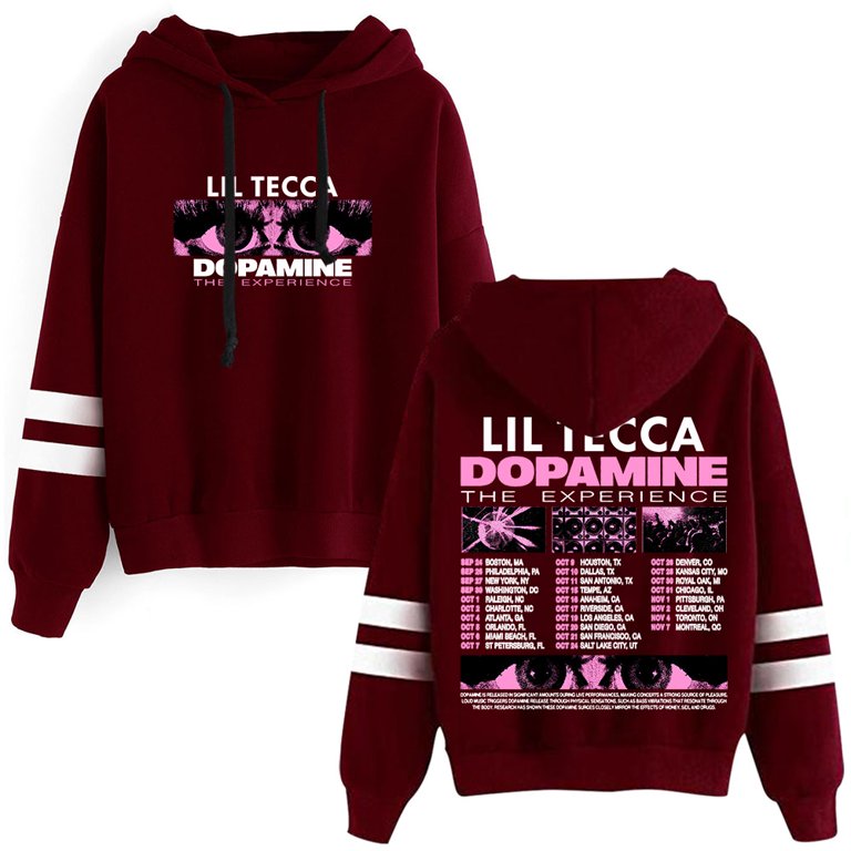 Lil Tecca The Dopamine Experience Tour Merch Hoodies Pocketless