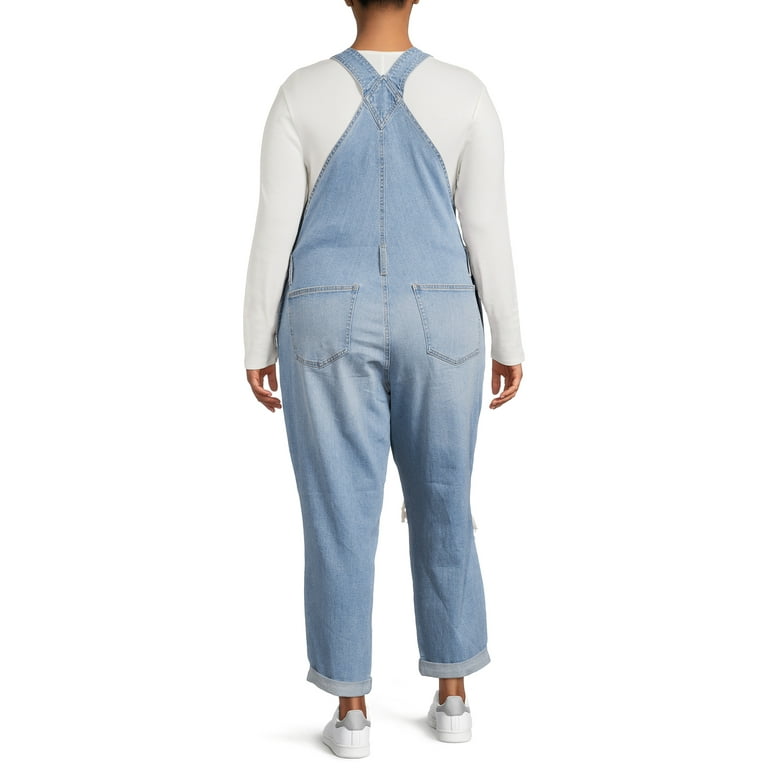 Women's denim overalls walmart sale