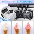 thumbnail image 5 of Commercial 3-Flavor Soft Serve Ice Cream Machine 2200W, 5.3-7.4 Gal/Hr LCD Touch Screen Auto Cleaning for Home, Snack Bars & Restaurants – No Pre-Chill Needed, 5 of 6