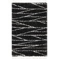 thumbnail image 2 of Rugs.com Serenity Shag Collection Rug – 4' x 6' Black And White Shag Rug Perfect For Living Rooms, Large Dining Rooms, Open Floorplans, 2 of 6