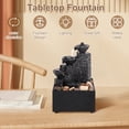 thumbnail image 2 of Indoor Water Fountain Tabletop Fountain 4 Level with Audible Calming Waterfall Sounds with Soft Lights, 2 of 9