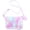 style 1, variant on Jiibva Soft Plush Shoulder Bag Colorful Rainbow Handbags Crossbody Bags Envelope Package with Adjustable Shoulder Straps