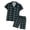 Green Plaid, variant on LANBAOSI Mens Pajamas Set Short Sleeve Button Down Shirts and Plaid PJ Shorts 2pc Soft Lounge Sleepwear Set(White Plaid,L)