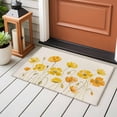 thumbnail image 4 of Yellow Flowers Entryway Rug 2'x3'&nbsp; Non Slip Front Door Mats, Farmhouse Botanical Watercolor Floral Entrance Rugs Indoor Outdoor Carpet, Washable Floor Mats Small Area Rug for Bedroom Kitchen, 4 of 8