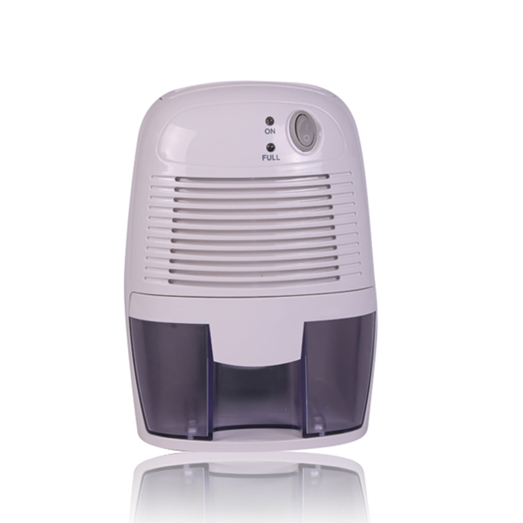 17.6oz Water Tank Mini Dehumidifier - 3.5oz/24H Dehumidification Capacity, Ultra-Quiet (<40dB) USB Powered (DC5V/10W) Portable ABS Plastic Dehumidifier for 5-10㎡ Rooms, White Compact Moisture Remover