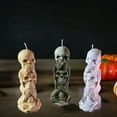 thumbnail image 3 of Halloween Candle Skull Candles, Speak/Hear/See No Evil Skulls, 3 of 11