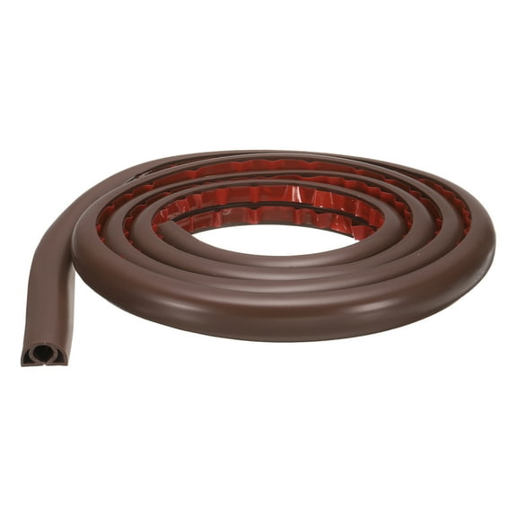 Uxcell 6ft Cord Cover Floor W0.3"xH0.3" Hide Extension Cable Wire Covers Coffee