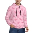 thumbnail image 2 of Daiia Pink Bows for Men's Fashion Hoodies & Sweatshirts with Kangaroo Pocket Hooded Sweatshirt Breathable & Moisture Wicking-Large, 2 of 7