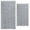 silver, variant on Knightsbridge Summer Tile 220 GSF Non Skid Back Bath Rug Set - 2- Piece - 17x24 and 21x34", Silver