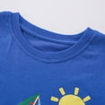 thumbnail image 6 of TOWED22 Infant Toddler Baby Boy Summer Outfits 2 Pieces Round Neck Short Sleeve Shirt Pocket Shorts Graphic Clothes(Blue,7-8 Y), 6 of 8