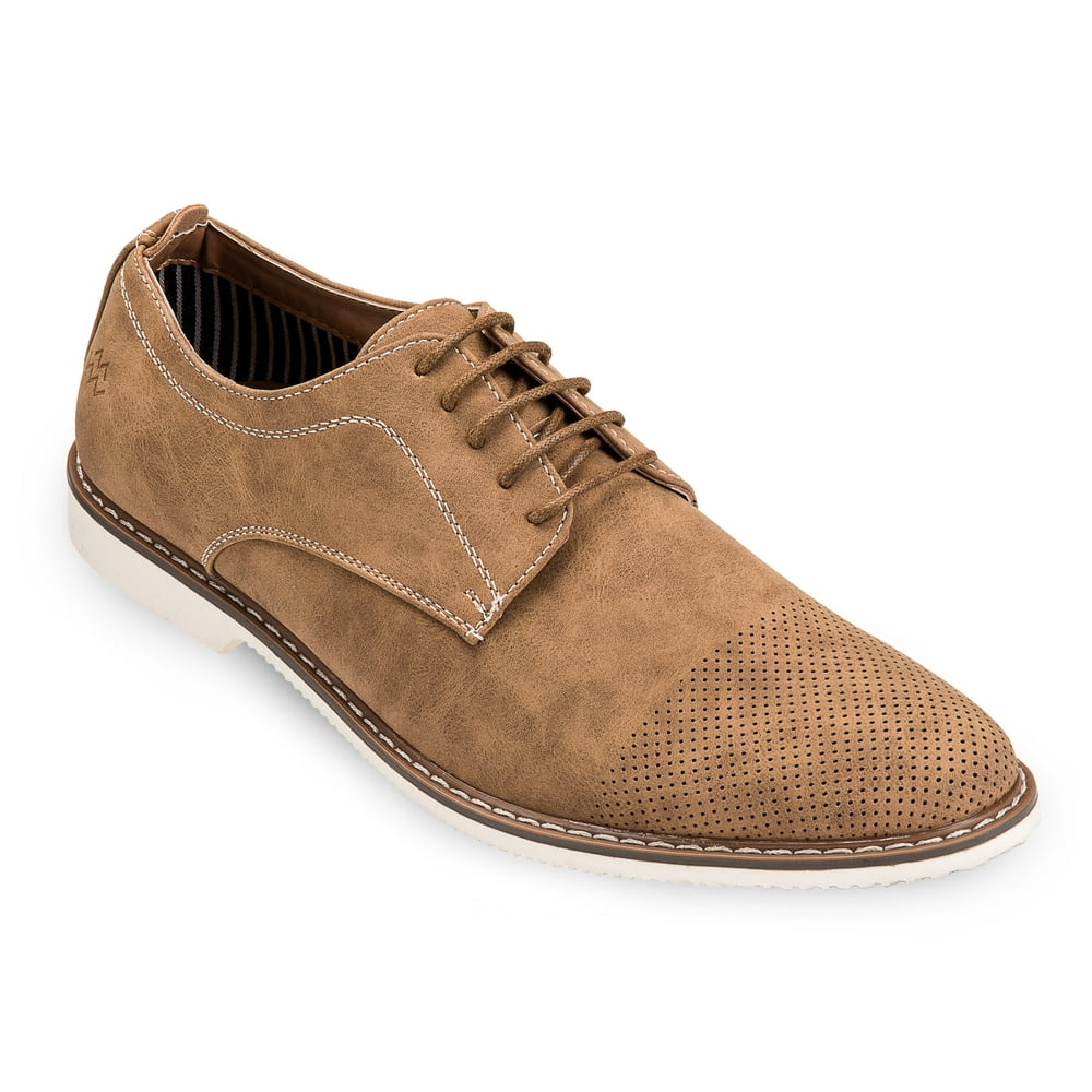 mio marino men's suede derby casual dress shoes