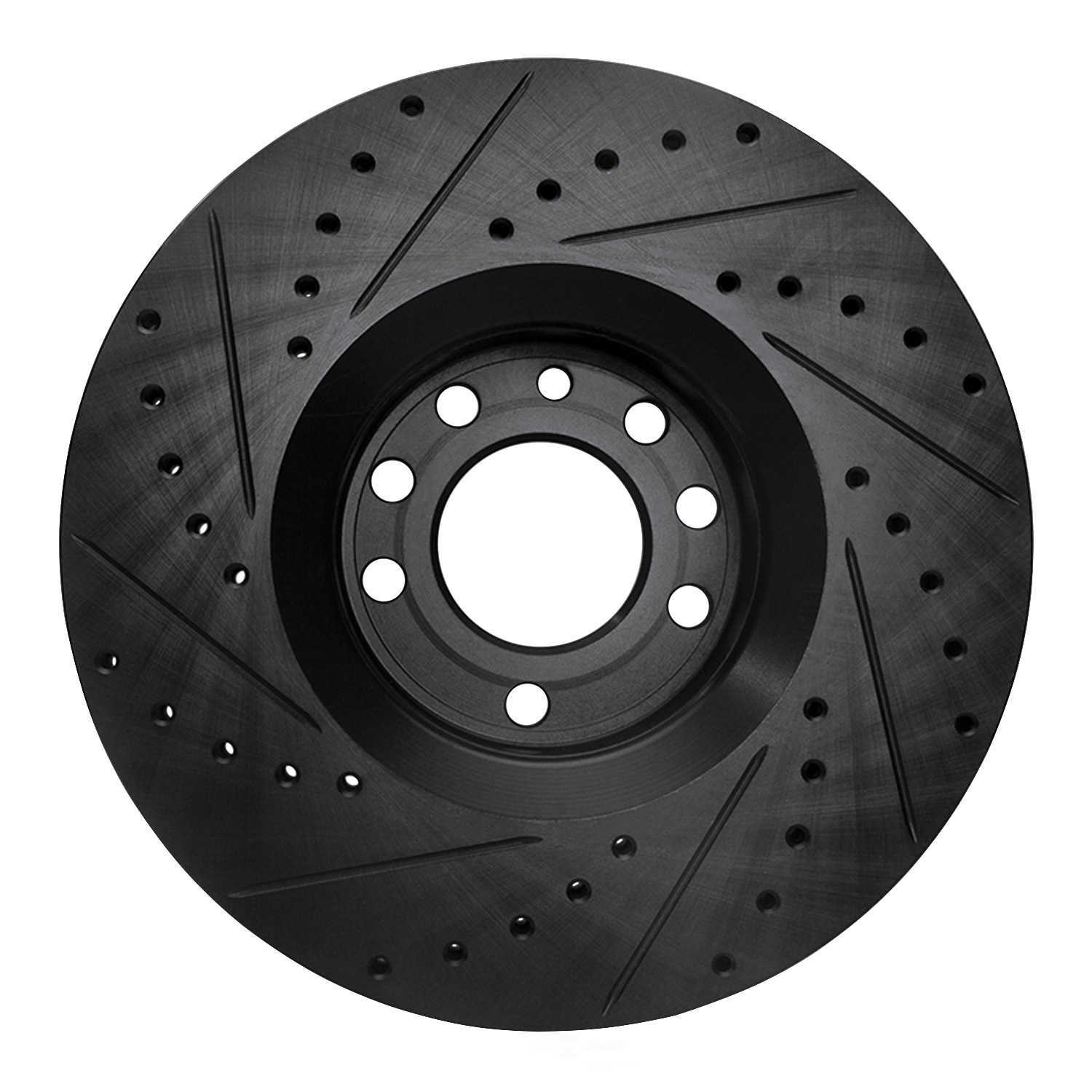 Dynamic Friction Company 633-65019R DFC Brake Rotor - Drilled And Slotted - Black