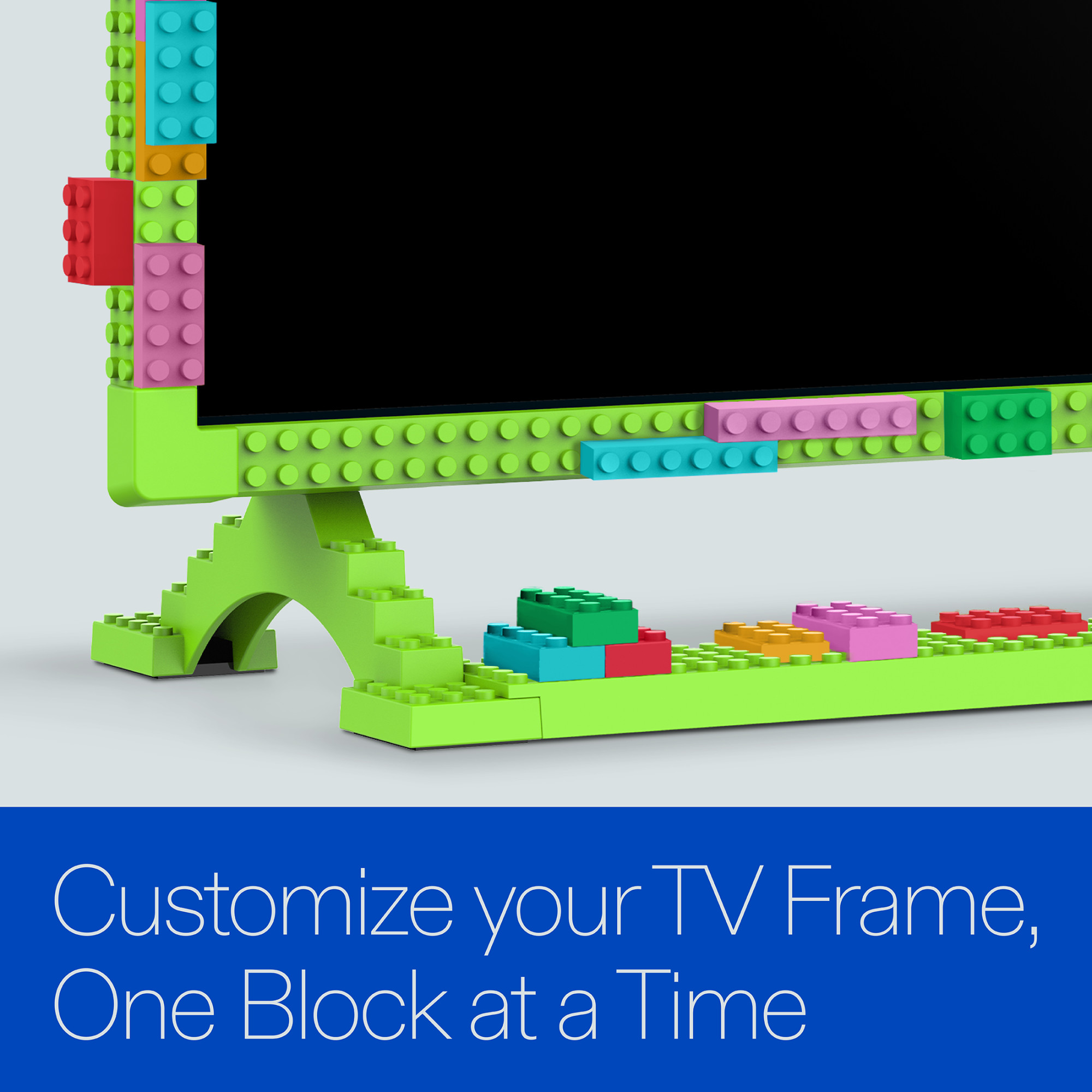 onn Smart TV Roku 32" 1080P FHD Building Block - Verde (TVBBGRN36014570) 2